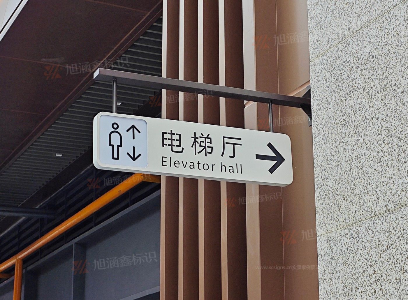 江西芒果景观标识源头工厂（赣州芒果金属有限公司）赣州电梯厅指示标牌