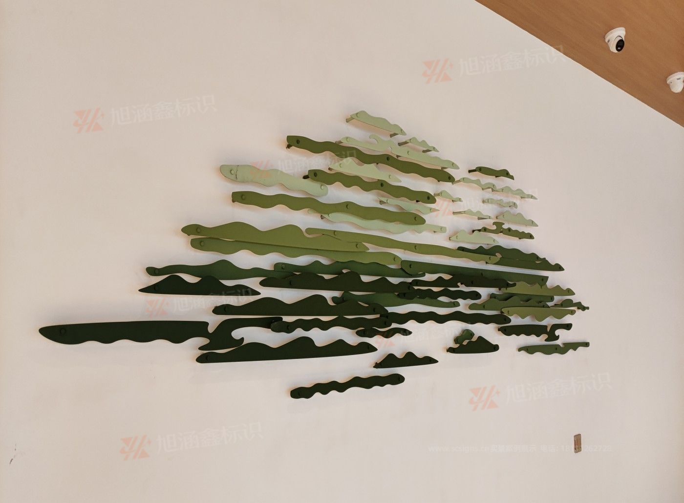 江西芒果景观标识源头工厂（赣州芒果金属有限公司）艺术背景墙制作